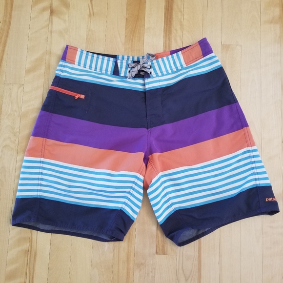 Patagonia Other - Patagonia Wavefarer Striped Swim Board Shorts 34